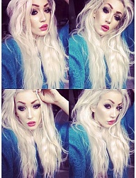 Fryzury Długie Na co dzień Kręcone Rozpuszczone Blond - 2173614
