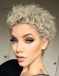 Fryzury Krótkie Na co dzień Kręcone Rozpuszczone Blond - 2595087