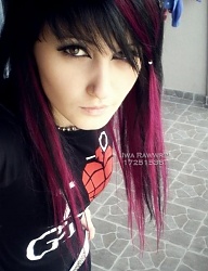 Fryzury Średnie Alternatywne EMO - 337731