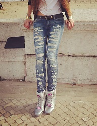 Moda Spodnie Jeansy - 2610812