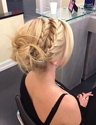 Fryzury Długie Na co dzień Proste Upięcie Blond - 2388312