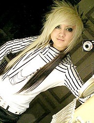 Fryzury Długie Alternatywne EMO Blond - 1504952