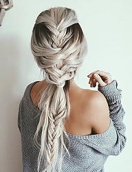 Fryzury Długie Na co dzień Proste Warkocze Blond - 3117669