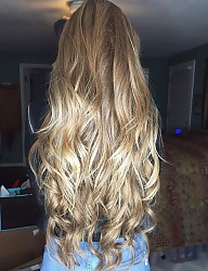 Fryzury Długie Na co dzień Kręcone Rozpuszczone Blond - 3079603