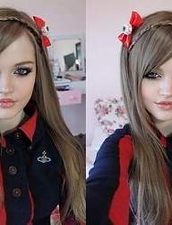 Fryzury Długie Alternatywne EMO Blond - 1372544