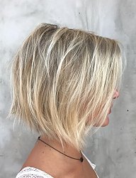 Fryzury Średnie Na co dzień Proste Rozpuszczone Blond - 3270548