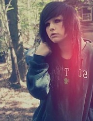 Fryzury Długie Alternatywne EMO Czarne - 1265628