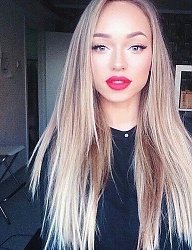 Fryzury Długie Na co dzień Proste Rozpuszczone Blond - 2987523