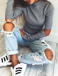 Moda Spodnie Jeansy - 3215881