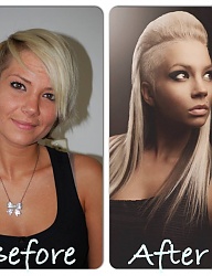 Fryzury Średnie Na co dzień Proste Rozpuszczone Blond - 2345182