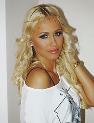 Fryzury Średnie Na co dzień Kręcone Rozpuszczone Blond - 3008607