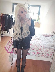 Fryzury Długie Na co dzień Kręcone Rozpuszczone Blond - 2130570