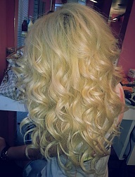 Fryzury Długie Na co dzień Kręcone Rozpuszczone Blond - 2080448
