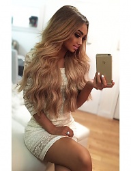 Fryzury Długie Na co dzień Proste Rozpuszczone Blond - 3037925