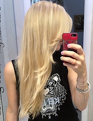 Fryzury Długie Na co dzień Proste Rozpuszczone Blond - 2785100
