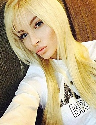 Fryzury Długie Na co dzień Proste z grzywką Rozpuszczone Blond - 3005782