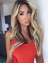 Fryzury Długie Na co dzień Kręcone Rozpuszczone Blond - 3215350