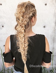 Fryzury Długie Na co dzień Proste Warkocze Blond - 2978283