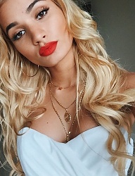 Fryzury Długie Na co dzień Kręcone Rozpuszczone Blond - 3029450