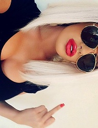 Fryzury Średnie Na co dzień Proste Rozpuszczone Blond - 3007015