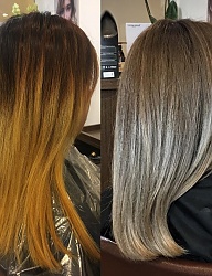 Fryzury Średnie Na co dzień Proste Rozpuszczone Blond - 3268469