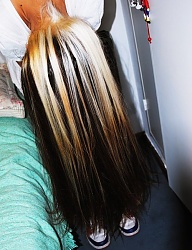 Fryzury Długie Na co dzień Proste Rozpuszczone Blond - 2044007