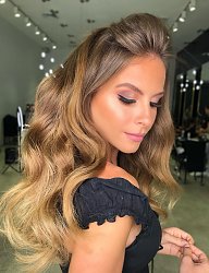 Fryzury Długie Na co dzień Kręcone Rozpuszczone Blond - 3274880