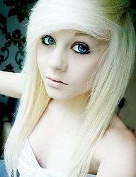 Fryzury Długie Alternatywne EMO Blond - 1280779