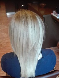 Fryzury Średnie Na co dzień Proste Rozpuszczone Blond - 3180187