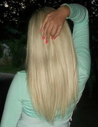 Fryzury Długie Na co dzień Proste Rozpuszczone Blond - 2108490