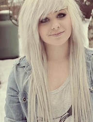 Fryzury Długie Alternatywne EMO Blond - 1261264