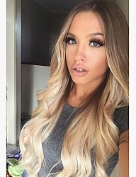 Fryzury Długie Na co dzień Proste Rozpuszczone Blond - 3090767