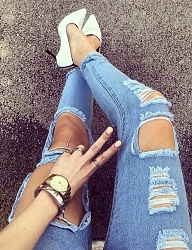 Moda Spodnie Jeansy - 2615829