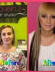 Fryzury Długie Na co dzień Proste z grzywką Rozpuszczone Blond - 2345167