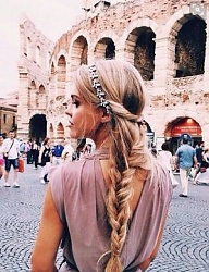 Fryzury Długie Na co dzień Kręcone Warkocze Blond - 3152438