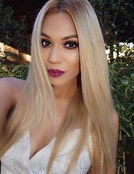Fryzury Długie Na co dzień Proste Rozpuszczone Blond - 3063749