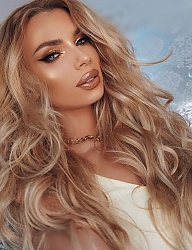 Fryzury Długie Na co dzień Kręcone Rozpuszczone Blond - 3263970