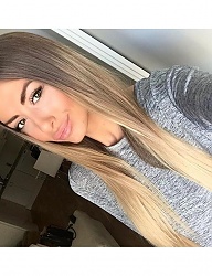 Fryzury Długie Na co dzień Proste Rozpuszczone Blond - 3071998