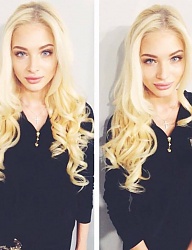 Fryzury Długie Na co dzień Kręcone Rozpuszczone Blond - 3103685