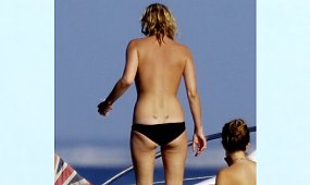 Kate Moss na wakacjach... od diety