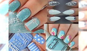Baby blue nails - pudrowy błękit w sam raz na wiosenne dni!