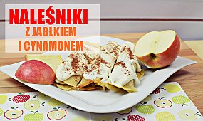 Jesienne fit naleśniki z jabłkiem i cynamonem