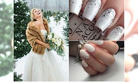 Bierzesz ślub zimą? Zobacz propozycje na ślubny zimowy manicure 2020!