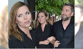 Dawno niewidziana Ola Kwaśniewska z mężem na salonach. Obszerna sukienka miała ukryć ciążowy brzuszek?