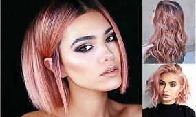 Rose gold - stylowa koloryzacja włosów na lato