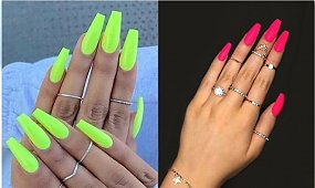 Neonowe paznokcie - manicure w najmodniejszym wydaniu na wiosnę 2019