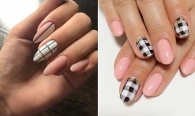 Paznokcie w kratkę - 20 propozycji na kraciasty manicure