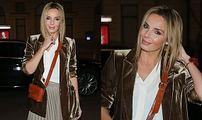 Agnieszka Włodarczyk na wernisażu. Stylizacja GENIALNA, ale wszystko zepsuły te buty. HIT czy KIT?