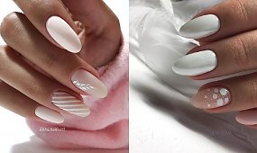 Białe paznokcie - 20 inspiracji na bardzo uniwersalny, biały manicure