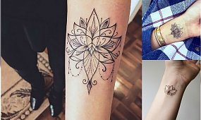 Kwiat lotosu - galeria fantastycznych tatuaży dla kobiet